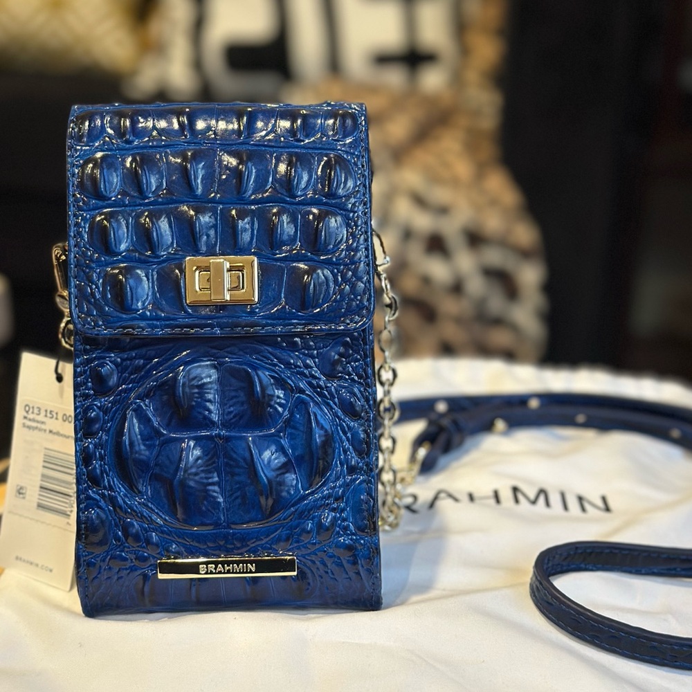 Brahmin Madison Sapphire Melbourne Crossbody Bag | NEW